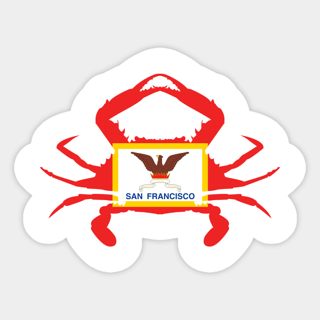 San Francisco Flag Sticker by Wickedcartoons